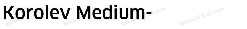 Korolev Medium字体转换